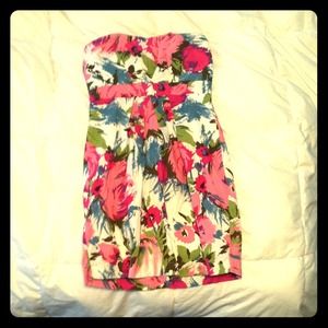 Floral halter dress