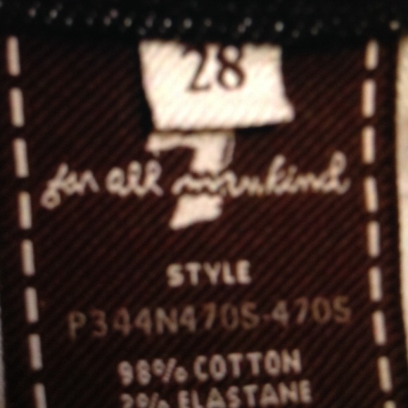 💢💢SOLD ON BUNDLE💢💢7 All Mankind dark - Picture 2 of 3