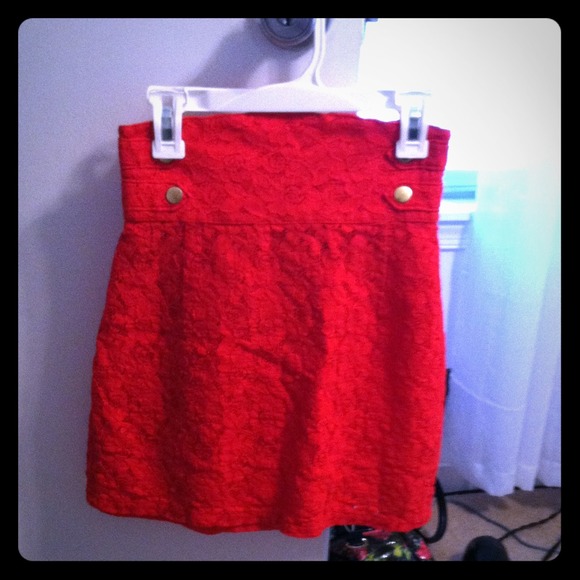 Printed high-waisted skirt - Picture 1 of 3