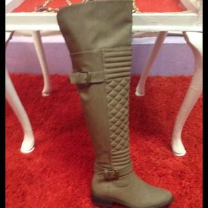 Taupe riding boots