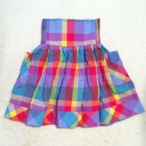 Plaid urban outfitters kimchi blue skirt