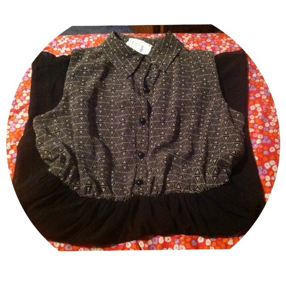 Classy black and grey collared dress