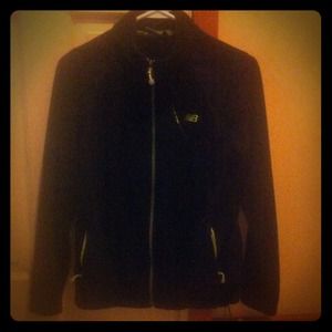 Black and lime green New Balance Zip-Up Jacket