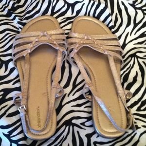 Gold sandals
