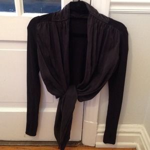 Lululemon black tie front shirt/jacket