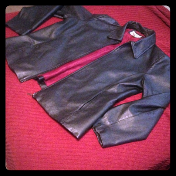 Genuine Leather Jacket Size Large
