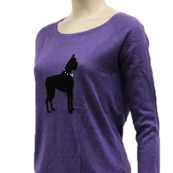 Purple dog sweater