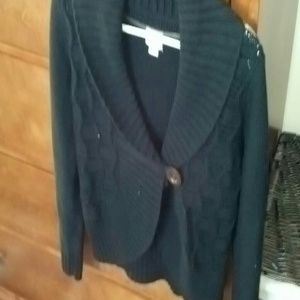 SALE: Basic black sweater cardigan