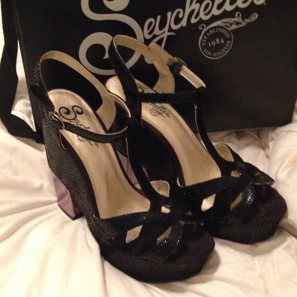 Just reduced Black platform shoes.