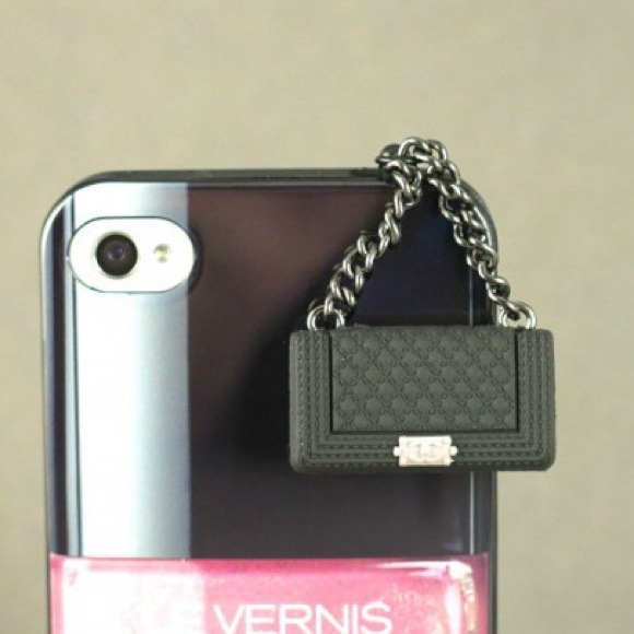 Black Boy Bag Phone Plug Charm