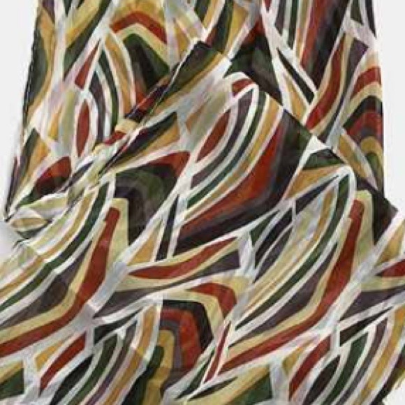 Multi Color Print Scarf - Picture 2 of 2