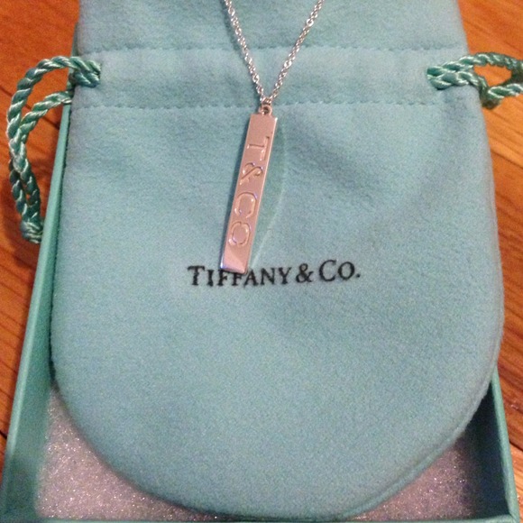 **SOLD** Tiffany Era "T & Co." bar pendant
