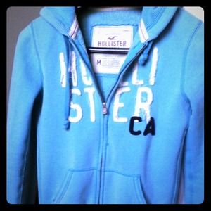 Light blue Hollister hoodie