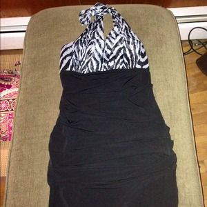 🌟Reduced Black/Zebra Print Dress