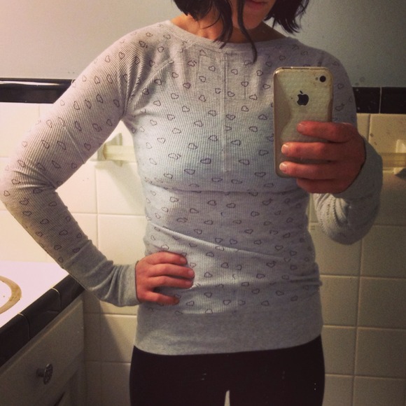 Form fitting shirt with heart design