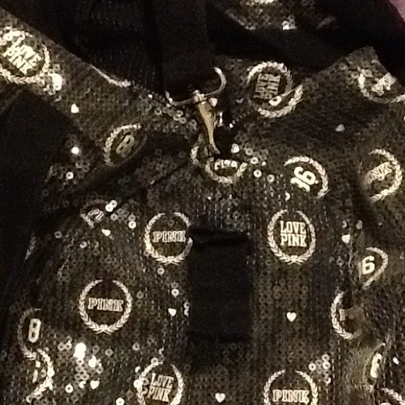 Love pink sequin bag