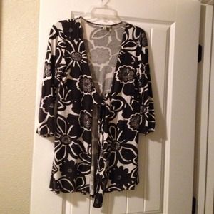 Brown and cream kimono by CABI