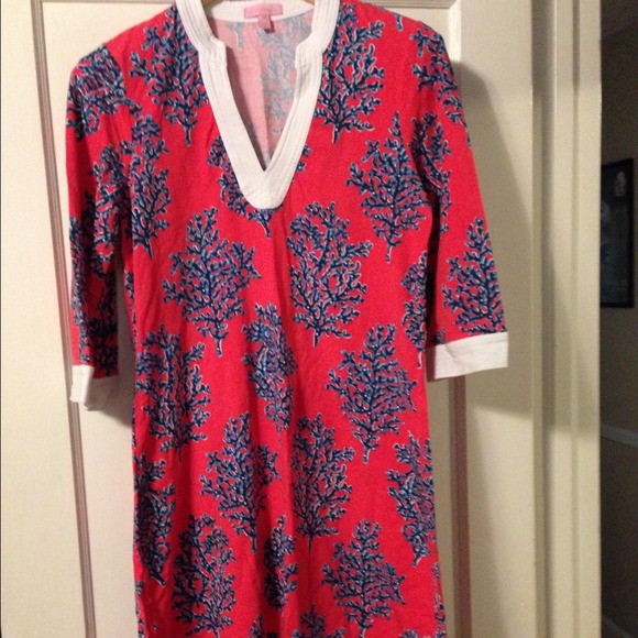 Lilly pulitzer resort coral siesta dress
