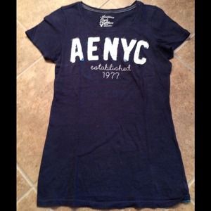 American Eagle Tee - Navy Blue