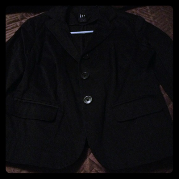 Gap Cotton Black Blazer