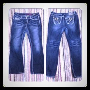 Dark wash hydraulic demin jeans sz.16w