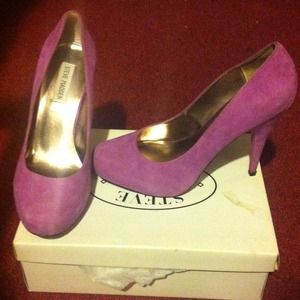 Suede Heels- Lilac