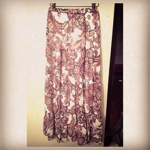 Long skirt with beautiful design NWOT