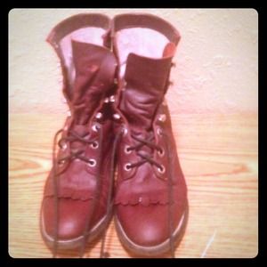 Women's Youth Cowtown Lace Up Western Boots 5