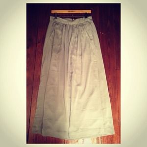 New long gray 100% polyester Skirt