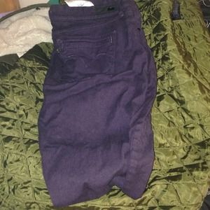 Purple Levi denim leggings