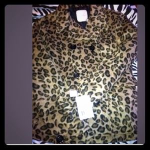 PinsNneedles peacoat leopard urban outfitters