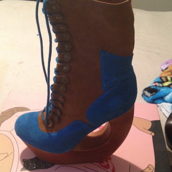 Jeffrey Campbell wedge boot