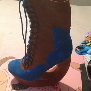 Jeffrey Campbell wedge boot