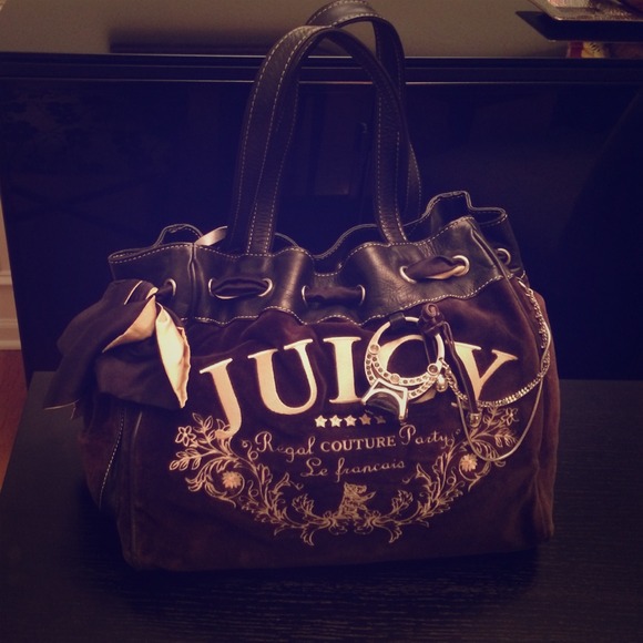 Juicy Couture Black Bling Ring Daydreamer tote bag