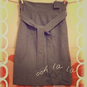 50% SALE #CLUB MONACO# CHALK STRIPE SKIRT