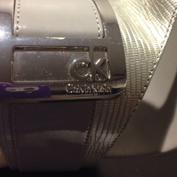 Grey Calvin Klein, Cork Wedge Sandals