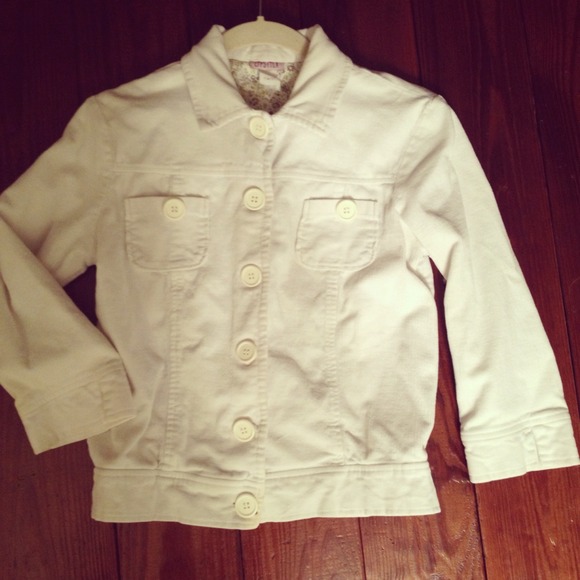 Off white corduroy jacket