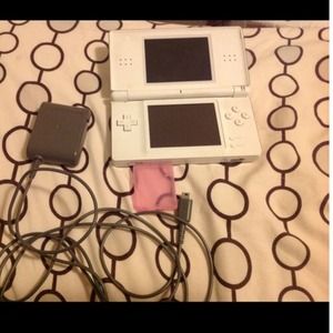 DS, Ds charger, and DS game holder. Works great