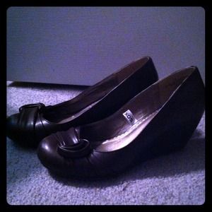 Dark Brown Wedge Shoes