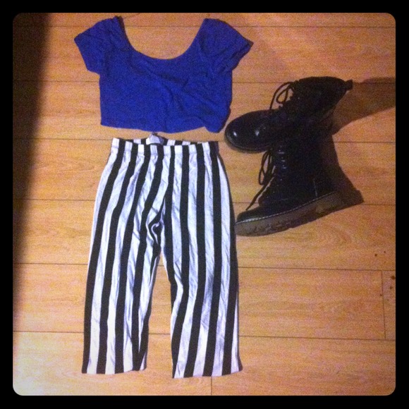 stripped leggings