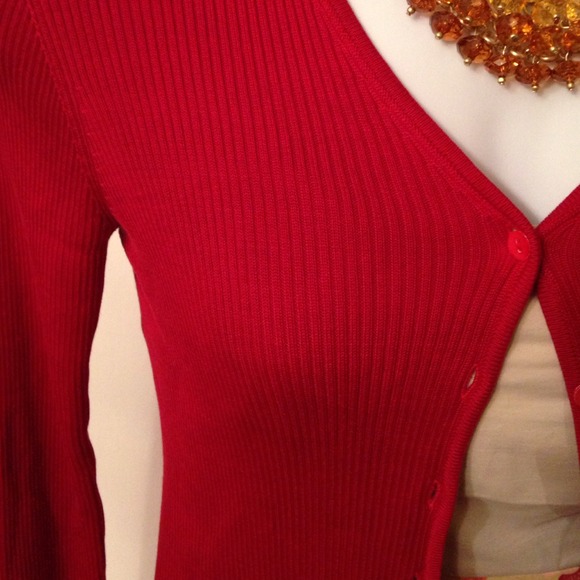 SOLD IN BUNDLE-"THE LIMITED SILK CARDIGAN SIZE L - Picture 3 of 4