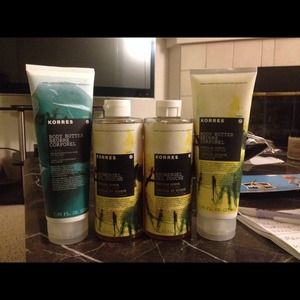 Korres body butter and wash never used!!!