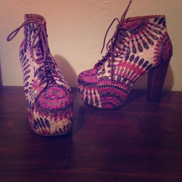 ‼️traded‼️Jeffrey Campbell lita purple feather
