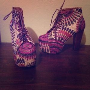 ‼️traded‼️Jeffrey Campbell lita purple feather