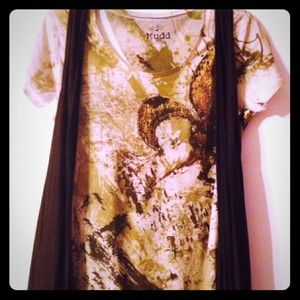 Mudd t-shirt with detachable vest