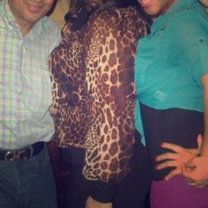 Baby phat animal print blouse