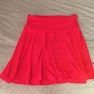 H&M Red Cotton Skirt