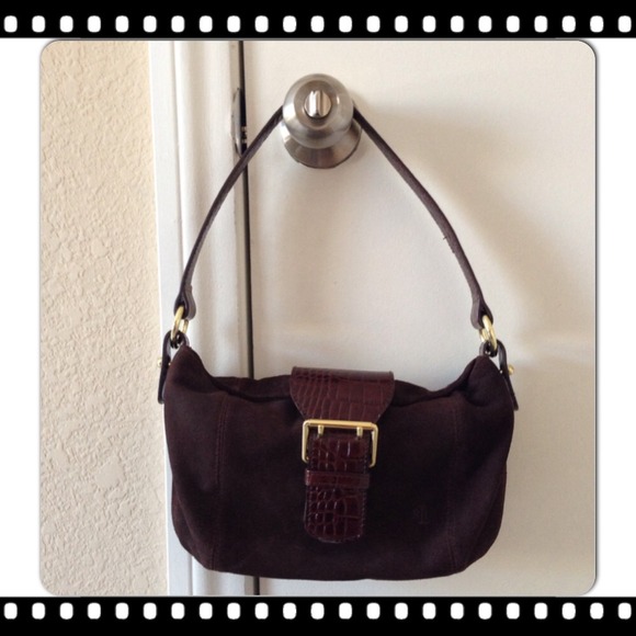 Ralph Lauren Suede Brown Purse