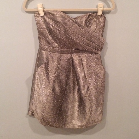 Metallic tube dress size 2