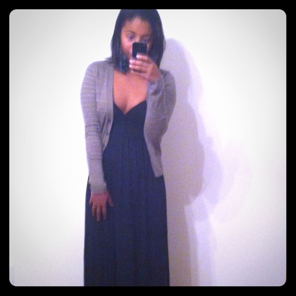 Strapped Black Maxi Dress